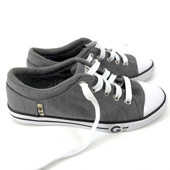 G by Guess Shoes - Guess Oona Canvas Gray Sneakers Size 6.5
